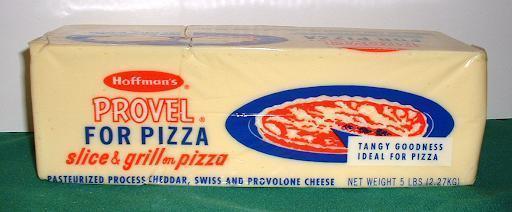 St. Louis-style pizza provel cheese