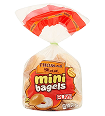 mini bagels for pizza bagels