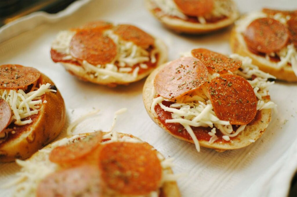 glossary of homemade pizza bagels