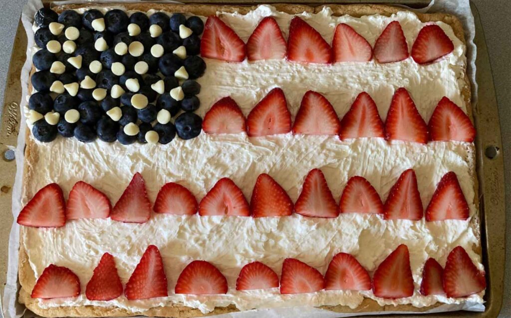 independence day dessert pizza