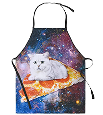 homemade pizza school pizza gifts 2022 cat on pizza slice apron