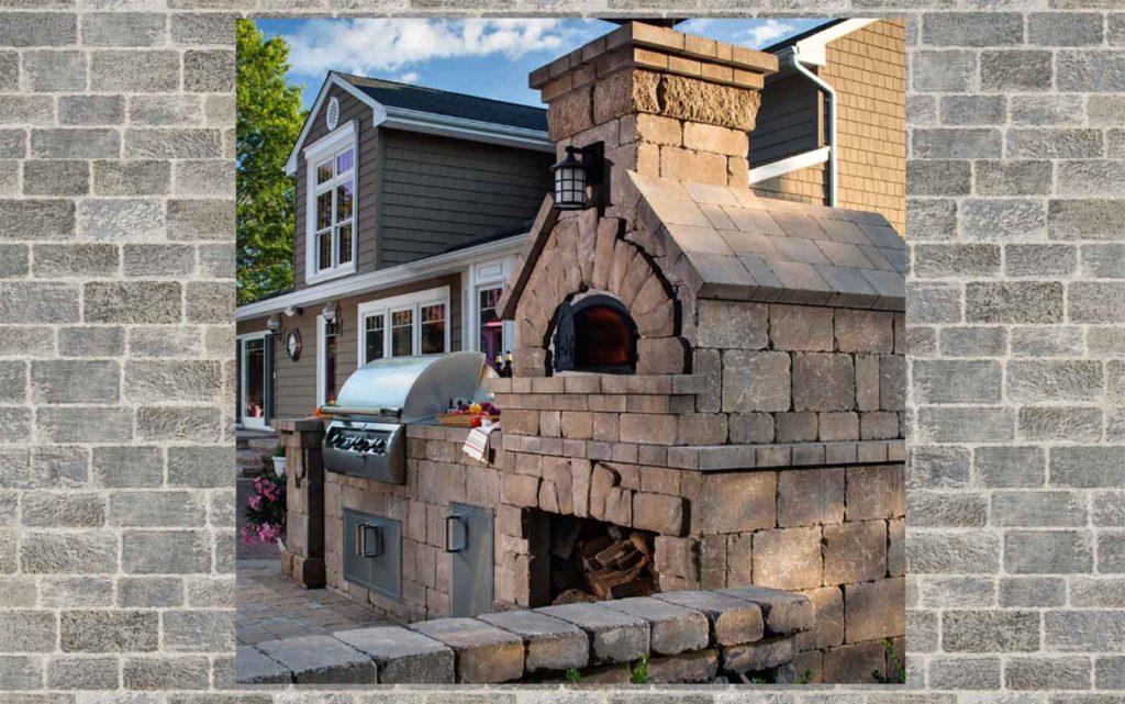 customized diy brick pizza oven with enclosed grill