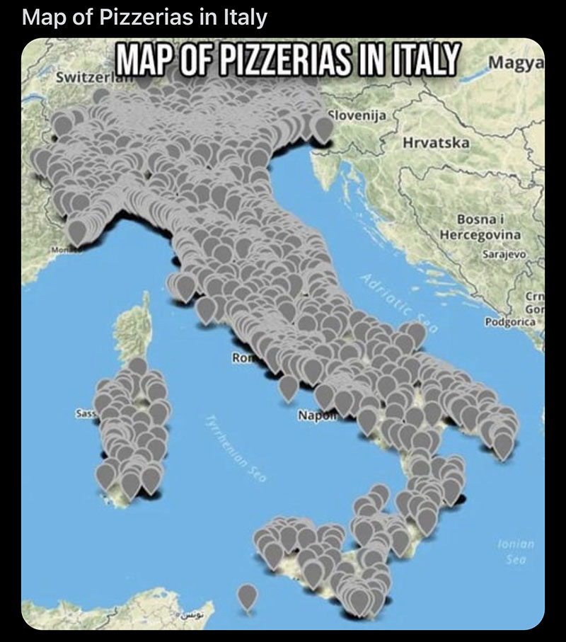 homemade pizza school pizza memes map of pizzerias in italy
