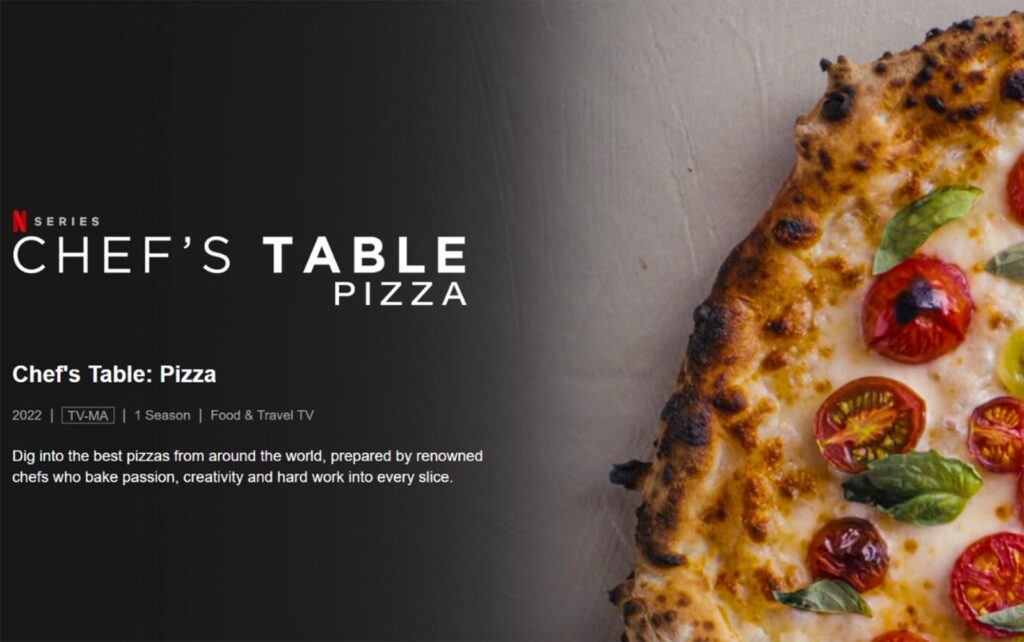 chef's table pizza netflix opening screen