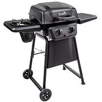 char-broil black gas grill cart