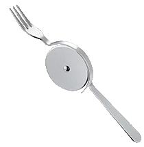 pizza cutter plus fork combo - the best way to cut and eat your pizza!