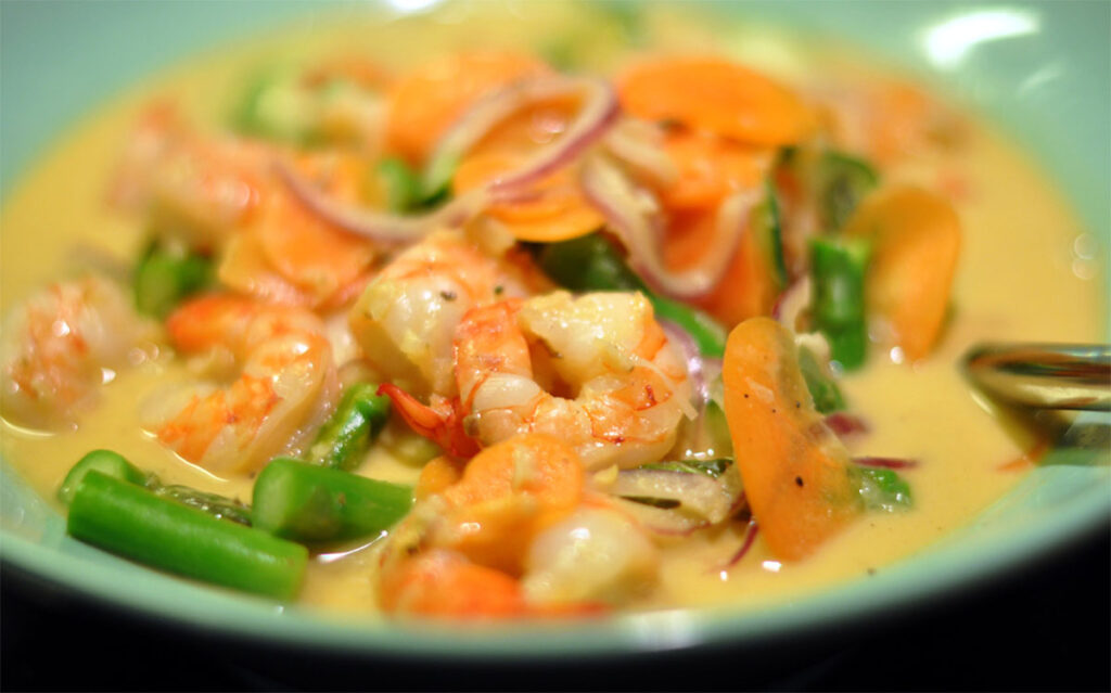 thai curry with shrimp