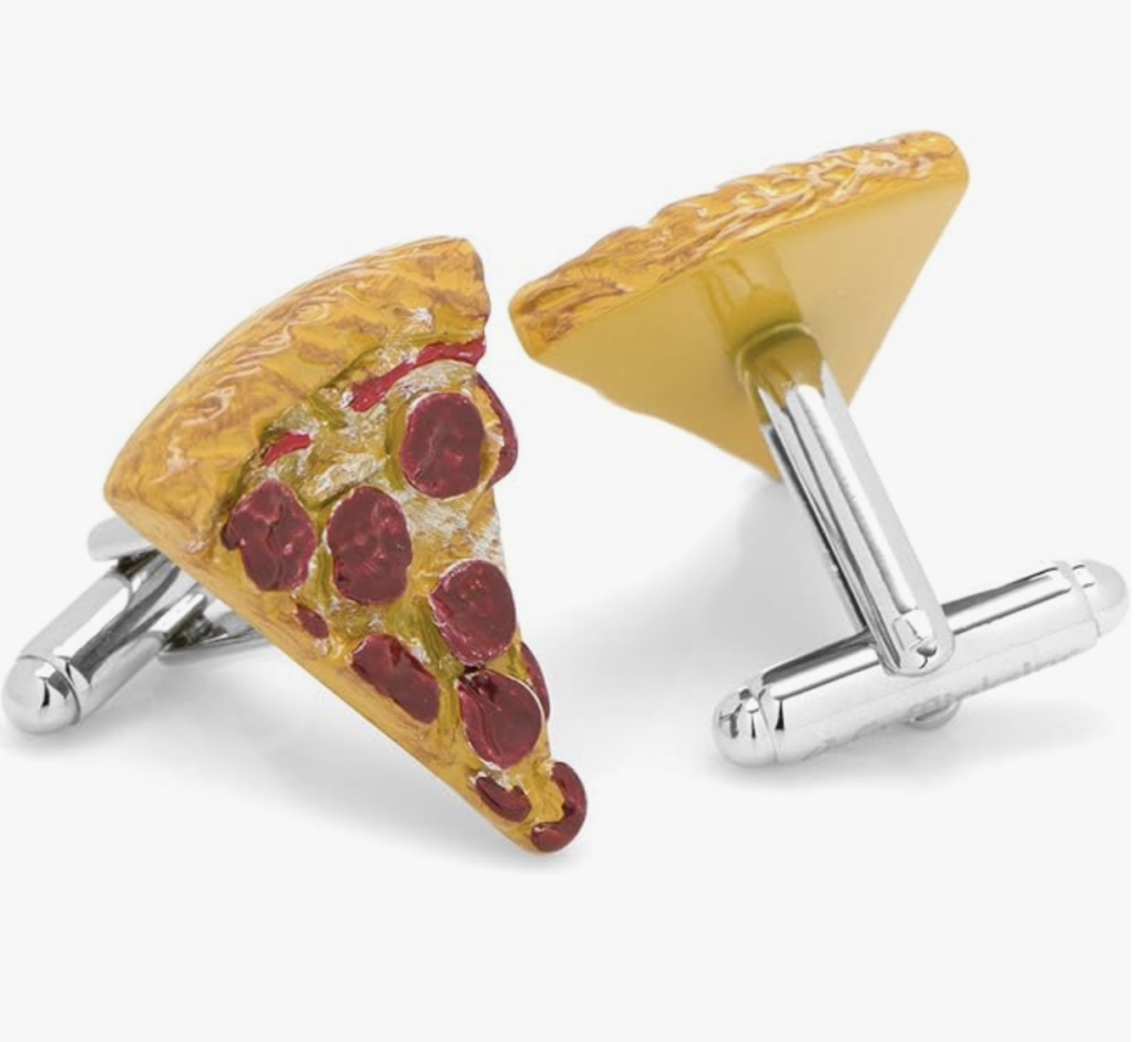 pizza slice cufflinks to give as gifts