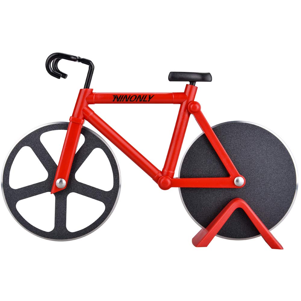 bicycle-shaped pizza cutter as a gift for a pizza lover