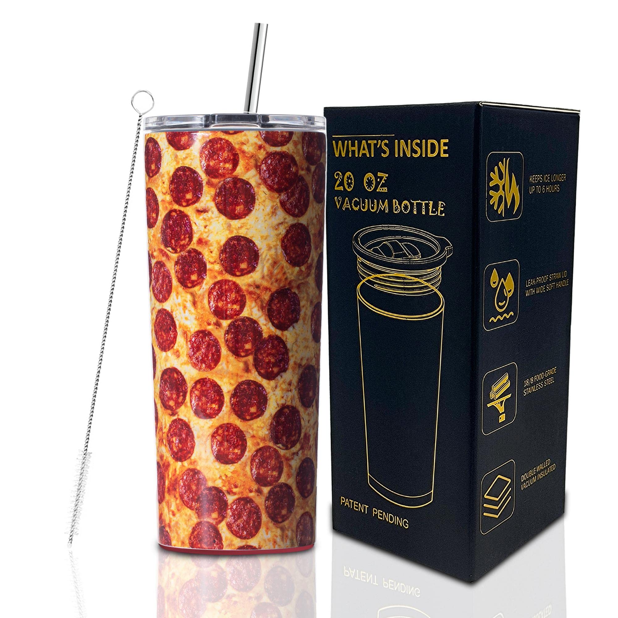 pizza tumbler cup to give as a pizza themed gift